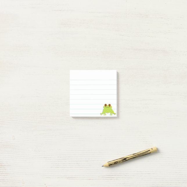 Notas Post-it® Rana banal 3 x 3 Personalizado en lino (Escritorio)