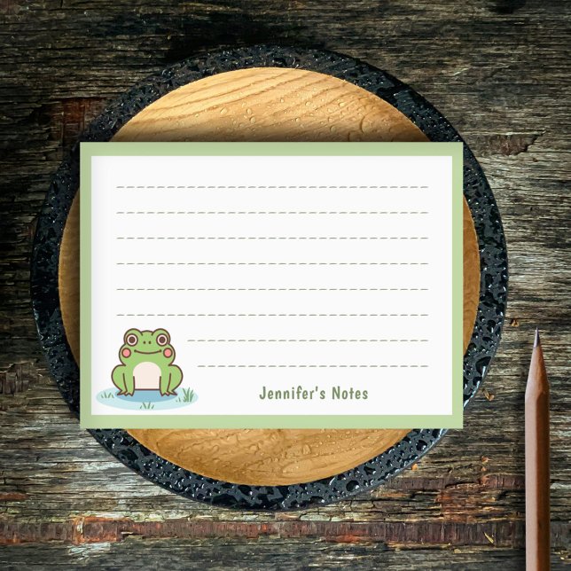 Notas Post-it® Rana Bonita (Cute Frog Post-it Notes)