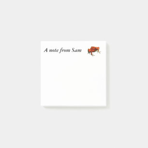 Notas Post-it® Rana Dart de veneno rojo