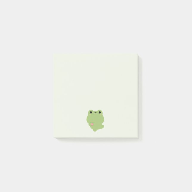 Notas Post-it® Rana de amor suave (Anverso)