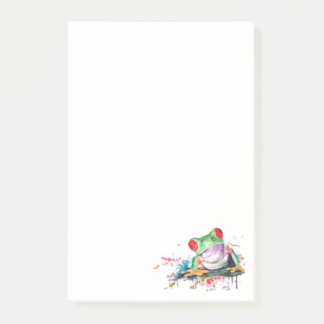 Notas Post-it® Rana de árbol (Anverso)