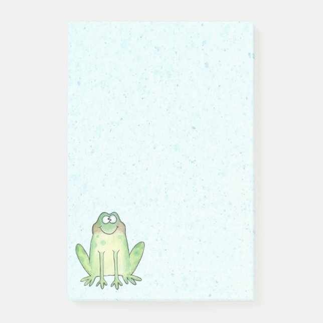Notas Post-it® Rana feliz (Anverso)