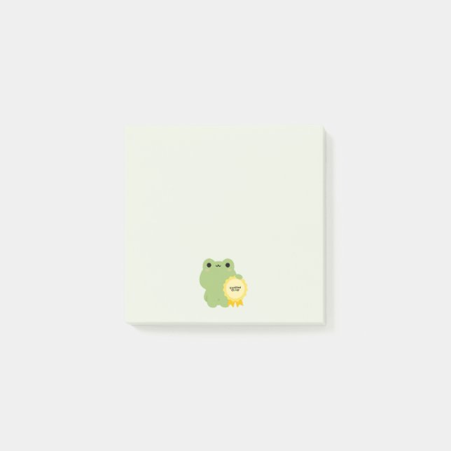 Notas Post-it® Rana Pegajosa Certificada (Anverso)