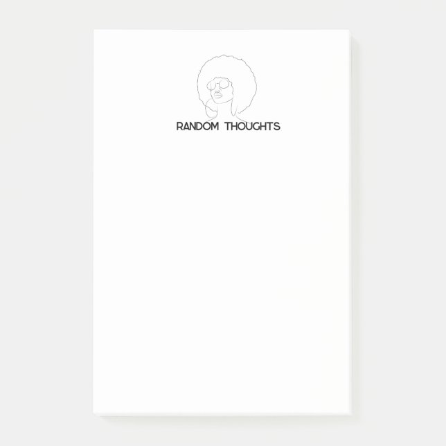 Notas Post-it® Random Thoughts Afro (Anverso)
