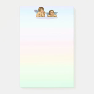 Notas Post-it® Raphael Cherubs, de estilo, sobre los tonos pastel