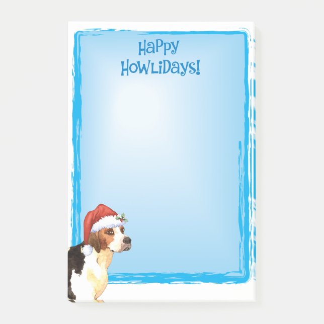 Notas Post-it® Raposero inglés feliz de Howlidays (Anverso)