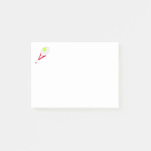 Notas Post-it® Raqueta de tenis y pelota de tenis