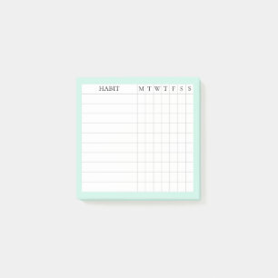 Notas Post-it® Rastreador de hábitos de la colección Margaret en 