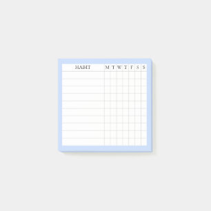 Notas Post-it® Rastreador de hábitos de la colección Margaret en 