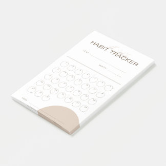 Notas Post-it® Rastreador de hábitos mensual