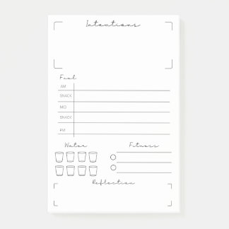 Notas Post-it® Rastreador de salud y aptitud física