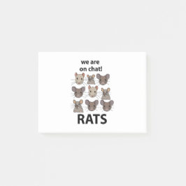 Notas Post-it® Rats Animal Estamos En Chat Rats Gratis