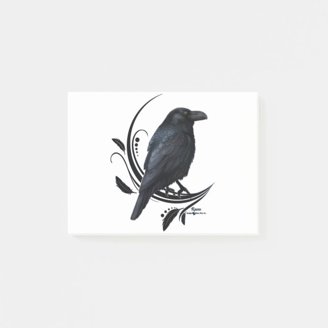 Notas Post-it® Raven (Anverso)