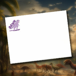 Notas Post-it® RAWR Purple Spot T-Rex Tyrannosaurus Dinosaur