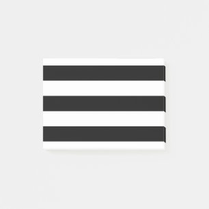 Notas Post-it® Rayas blancos y negros del estilo moderno