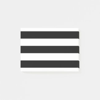 Notas Post-it® Rayas blancos y negros del estilo moderno
