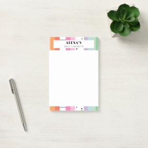 Notas Post-it® Rayas caprichosas pop