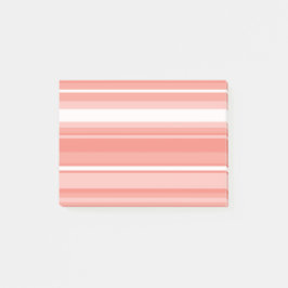 Notas Post-it® Rayas corales