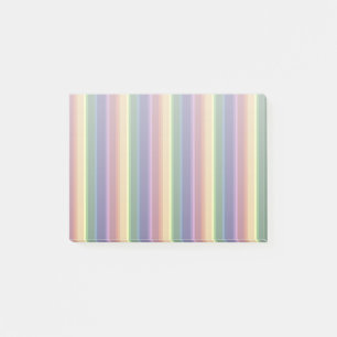 Notas Post-it® Rayas de arco iris mudas