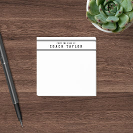 Notas Post-it® Rayas De Estilo Variado Del Escritorio Del Entrena