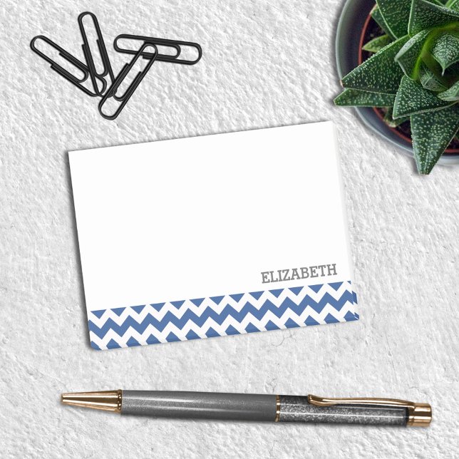 Notas Post-it® Rayas de la Armada de Chevron personalizadas (Subido por el creador)