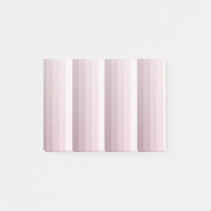 Notas Post-it® rayas de sombra de cuarzo Rosa