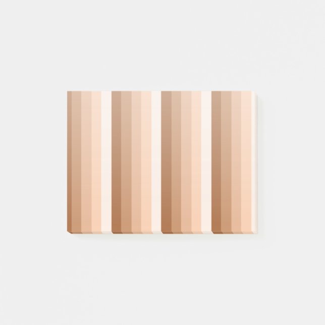 Notas Post-it® Rayas de sombra de naranja quemadas (Anverso)