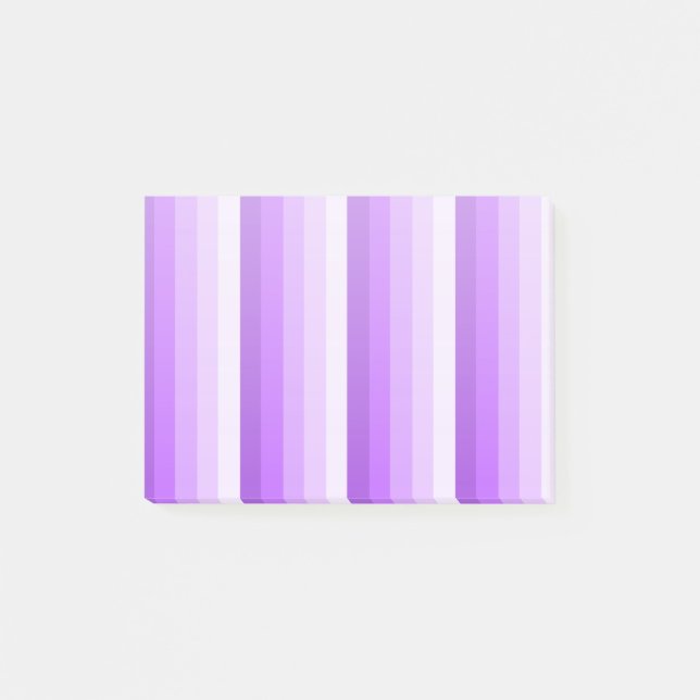 Notas Post-it® Rayas de sombra púrpura (Anverso)