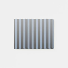 Notas Post-it® Rayas grises y negras azules