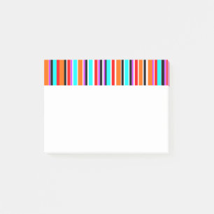 Notas Post-it® Rayas Mezcladas