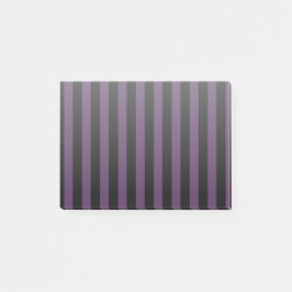 Notas Post-it® Rayas moradas y negras oscuras