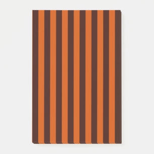 Notas Post-it® Rayas Naranjas quemadas
