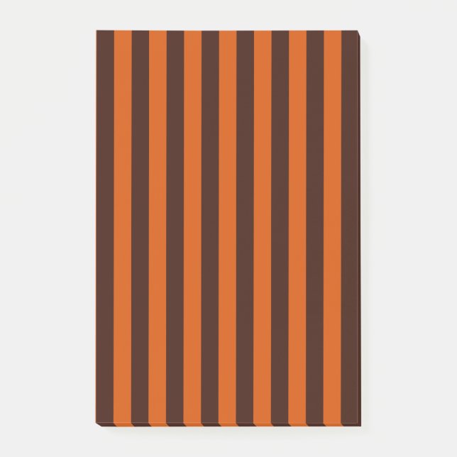 Notas Post-it® Rayas Naranjas quemadas (Anverso)