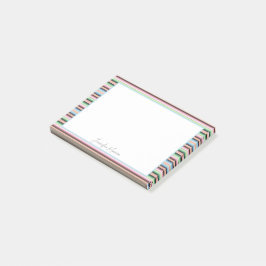 Notas Post-it® rayas pastel de serape