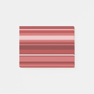 Notas Post-it® Rayas rojas