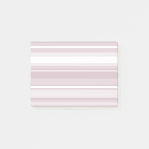 Notas Post-it® rayas rosadas de cuarzo Rosa