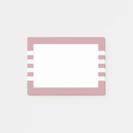 Notas Post-it® Rayas rosadas Minimalistas y turbias