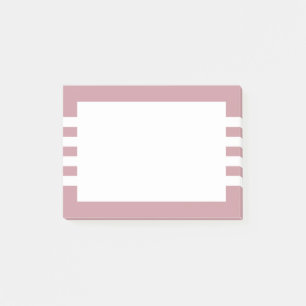 Notas Post-it® Rayas rosadas Minimalistas y turbias