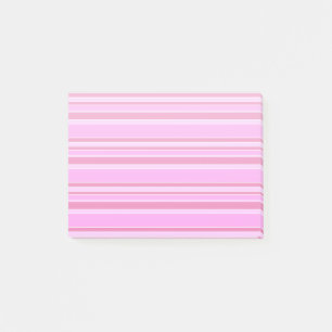 Notas Post-it® Rayas rosas