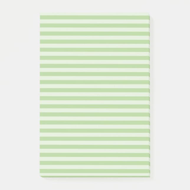 Notas Post-it® Rayas Verdes (Anverso)