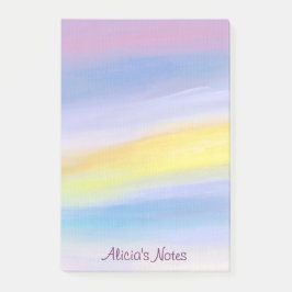 Notas Post-it® Rayo Moderno Abstracto Violeta y Dorado
