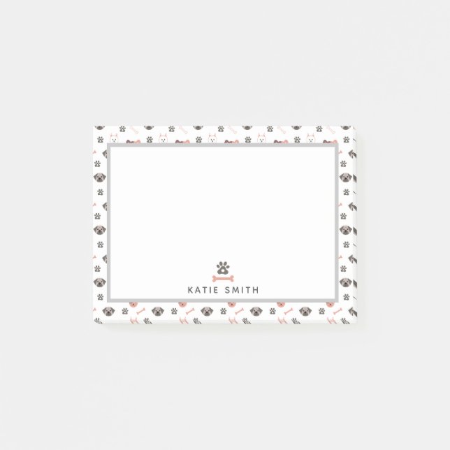 Notas Post-it® Raza de perro cúrcuta (Anverso)