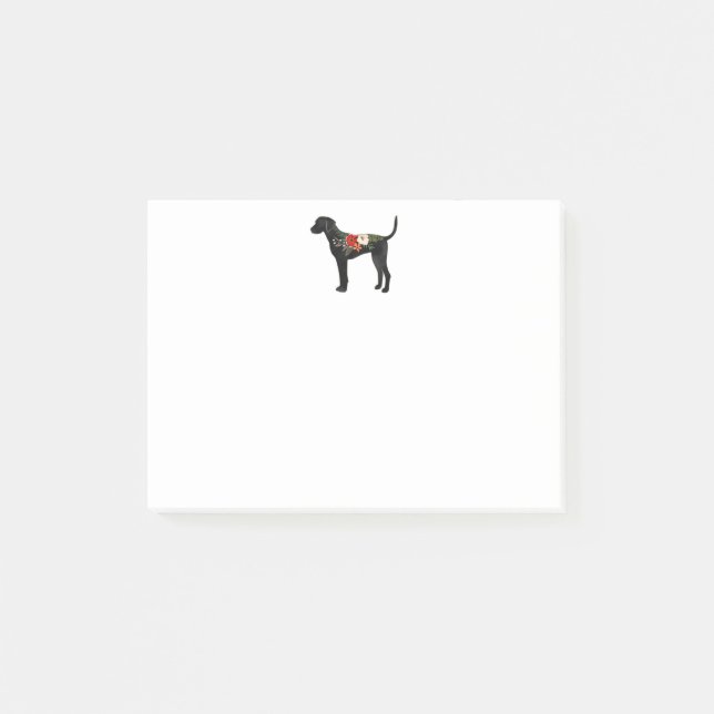 Notas Post-it® Raza de perro de perro de Plott Hound (Anverso)