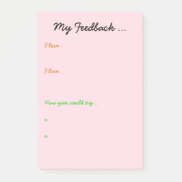 Notas Post-it® Reacción del profesor o del estudiante