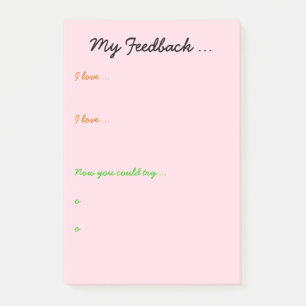 Notas Post-it® Reacción del profesor o del estudiante