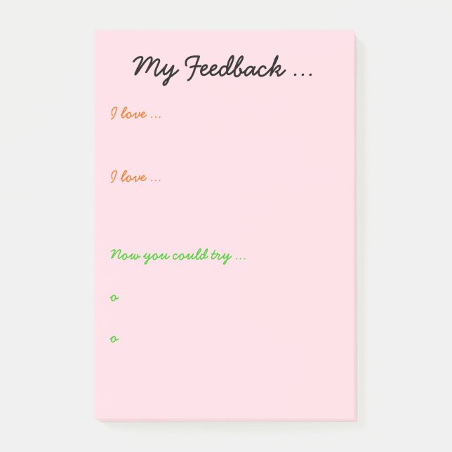 Notas Post-it® Reacción del profesor o del estudiante (Anverso)