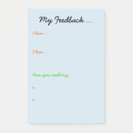 Notas Post-it® Reacción del profesor o del estudiante