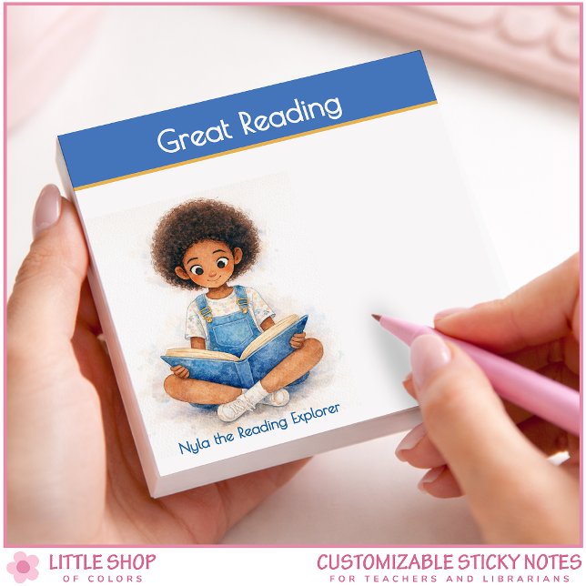 Notas Post-it® Reading Encouragement Book Lover Teacher (Subido por el creador)