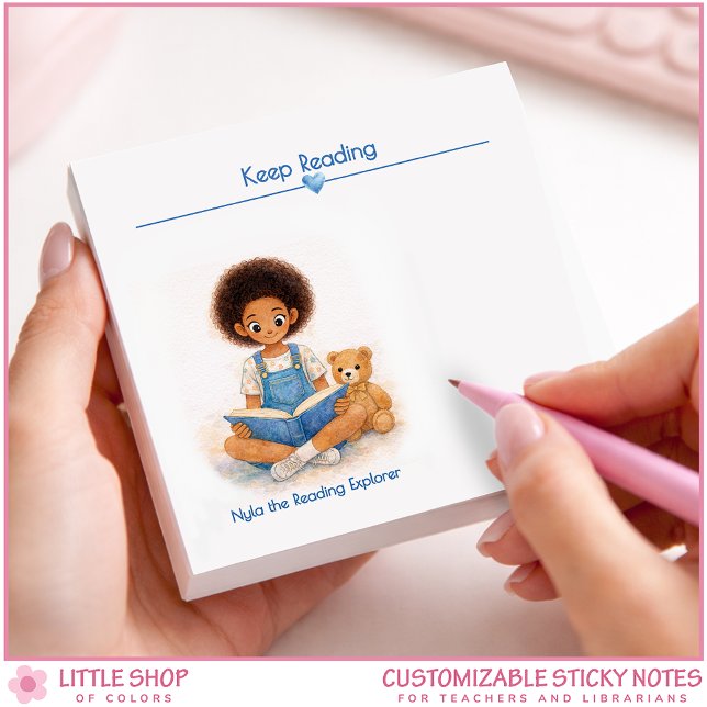 Notas Post-it® Reading Encouragement Keep Reading Teacher (Subido por el creador)