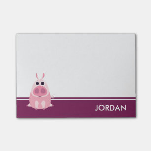 Notas Post-it® Receloso el cerdo
